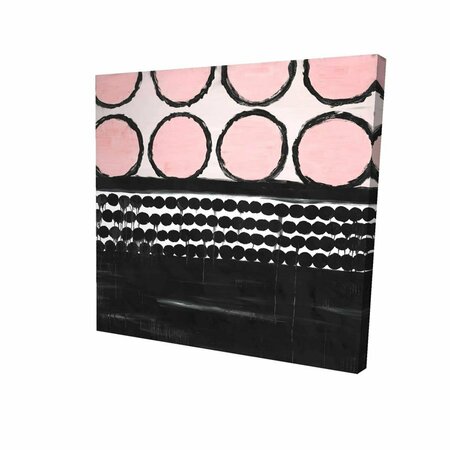 FONDO 16 x 16 in. Cluster of Pink Circles-Print on Canvas FO2788708